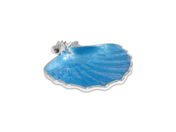 Scallop Starfish 8.5" Bowl Azure